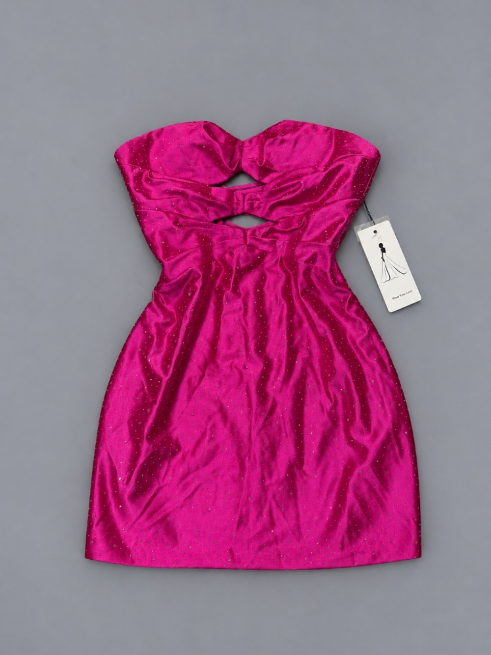 Rhinestone Corset Mini Dress β Size 4